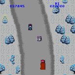 Spy Hunter for Arcade - Crash! I guess I couldn't handle the icy roads...