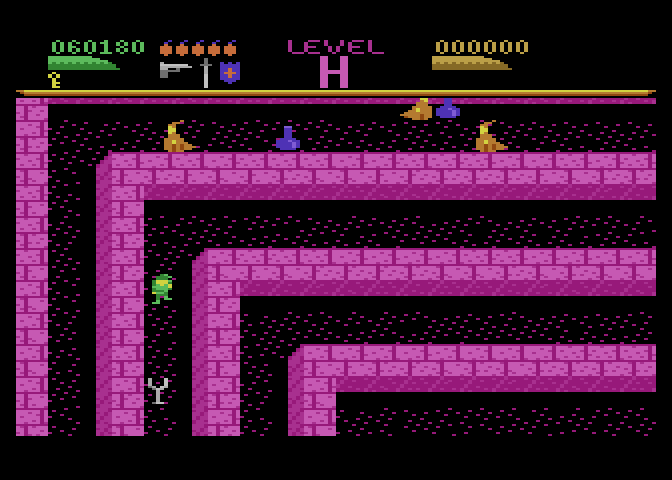 Dark Chambers Atari 7800 Screenshot: Looks like I found an item!