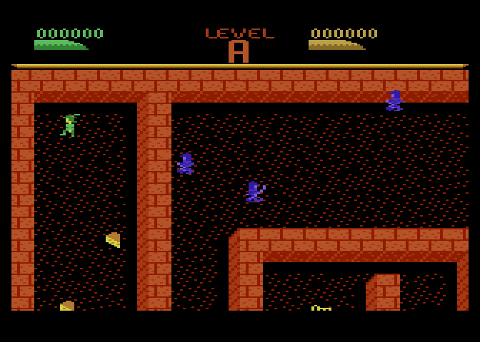Dark Chambers Atari 7800 Screenshot: Game start.