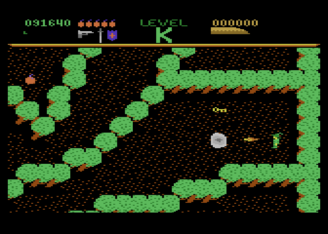 Dark Chambers Atari 7800 Screenshot: I found a key.