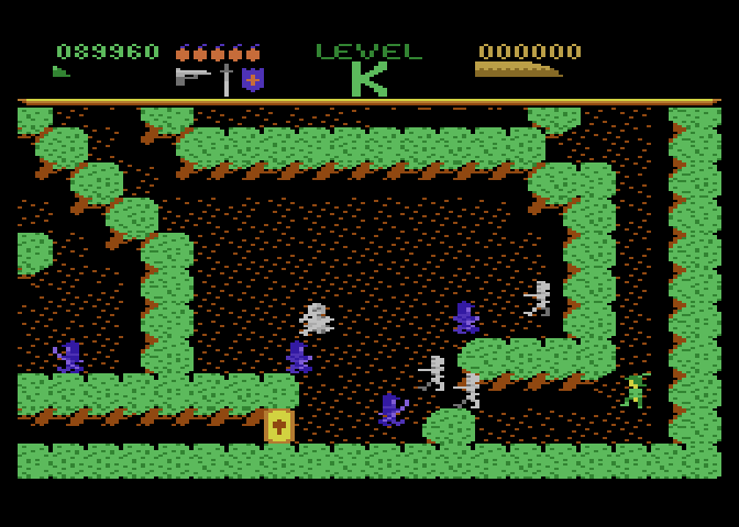 Dark Chambers Atari 7800 Screenshot: Start of level K.