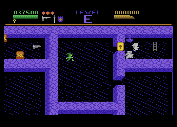 Dark Chambers Atari 7800 Screenshot: I'll need to use my key to open this door...