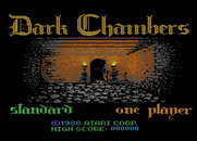 Dark Chambers for Atari 7800 - Title screen.