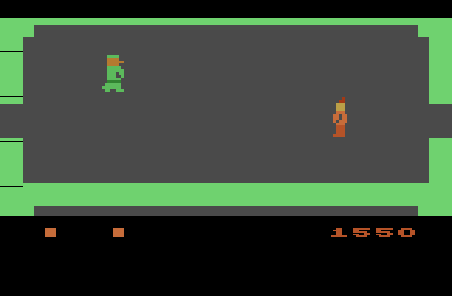 Dark Chambers Atari 2600 Screenshot: Some screens are relatively open...