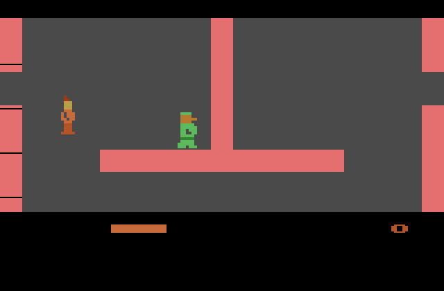 Dark Chambers Atari 2600 Screenshot: Game start.
