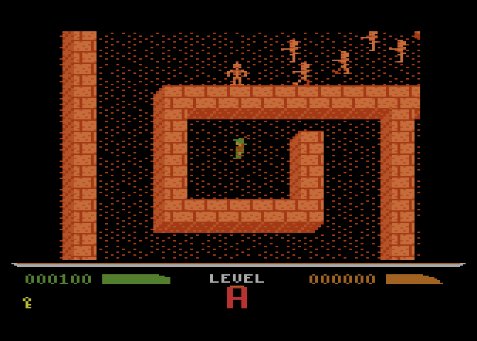 Dark Chambers Atari 8-bit Screenshot: A dead end!