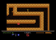 Dark Chambers for Atari 8-bit - The level begins here...now explore!