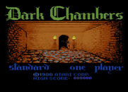 Dark Chambers for Atari 8-bit - Title screen.