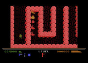 Dark Chambers for Atari 8-bit - start of Level F.