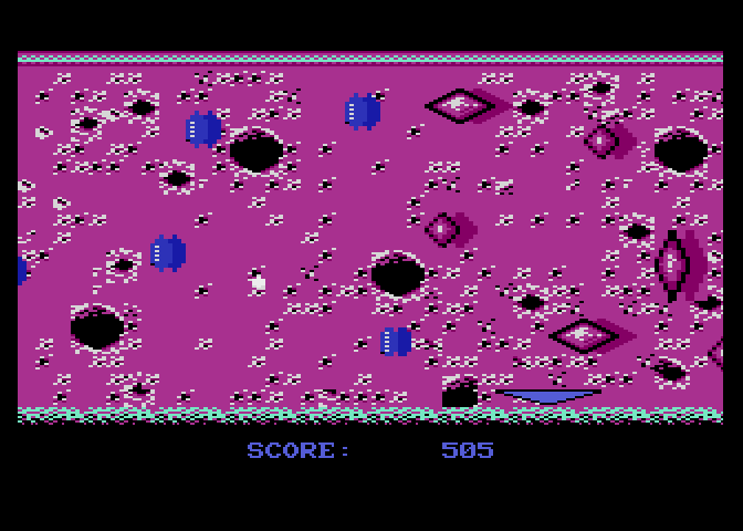 Jinks Atari 7800 Screenshot: Each level features different types of obstacles...