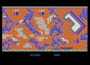 Jinks for Atari 7800 - This level has some tricky barriers to negotiate...