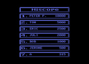 Jinks for Atari 7800 - Enter your name in the high score table.