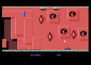Jinks for Atari 7800 - Your paddle can flip directions vertically.