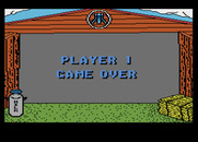 Barnyard Blaster for Atari 7800 - Game over.