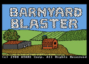 Barnyard Blaster for Atari 7800 - Title screen.