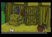 Barnyard Blaster for Atari 8-bit - There goes another rabbit!