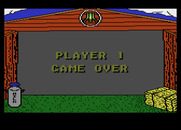 Barnyard Blaster for Atari 8-bit - Game over.