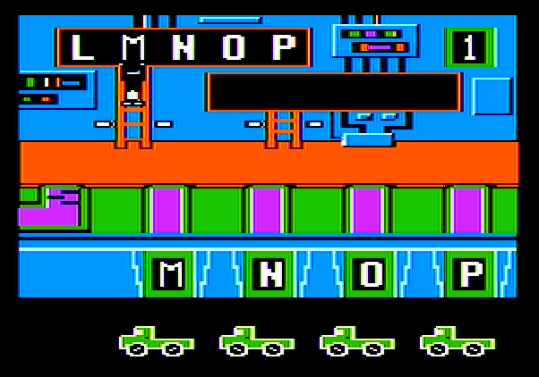 Alpha Build Apple II Screenshot: Now I'm up to the M N O P section of the alphabet.