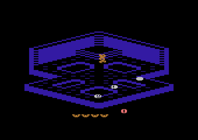 Crystal Castles Atari 2600 Screenshot: Game start.