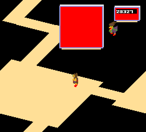 Crystal Castles Arcade Screenshot: Transition from one level to the next...