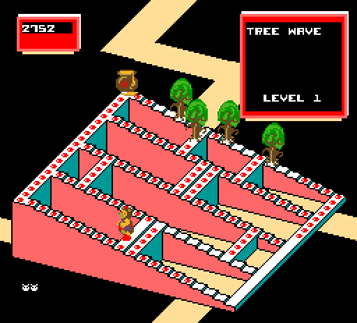 Crystal Castles Arcade Screenshot: Tree wave.