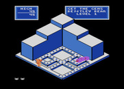 Crystal Castles for Atari 8-bit - Game start.