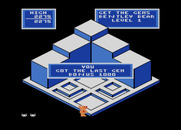 Crystal Castles for Atari 8-bit - You got the last gem!