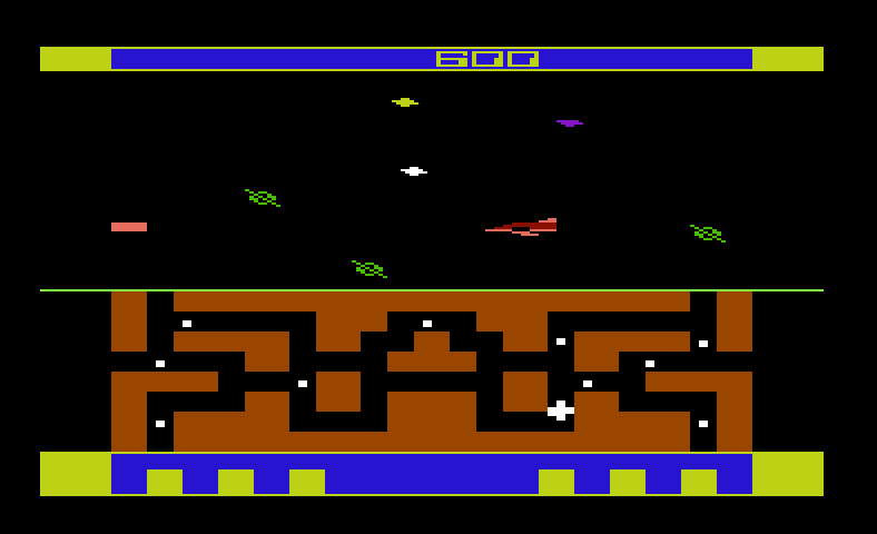 Spider City Commodore VIC-20 Screenshot: Exploring the Spider City...