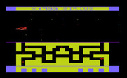Spider City for Commodore VIC-20 - Game over; the game now enters the demonstration mode.