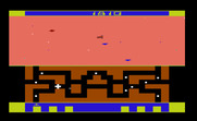 Spider City for Commodore VIC-20 - Crash! The screen flashses different colors when you are hit.