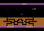 Spider City for Atari 8-bit - The first opponent arrives...