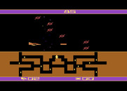 Spider City for Atari 8-bit - Careful, don't let these things hit your ship!