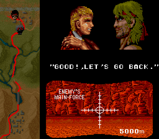 Ikari III: The Rescue Arcade Screenshot: Time to escape now...