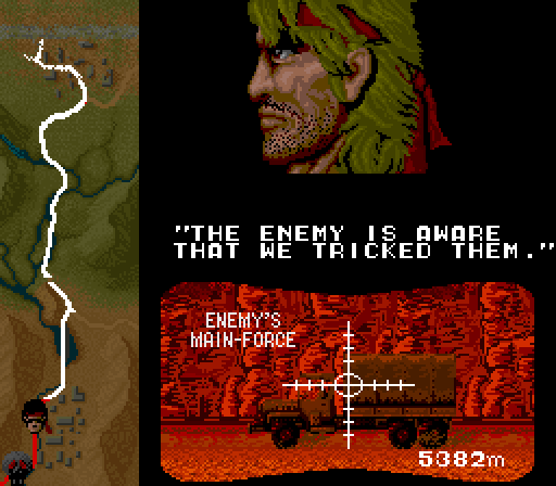 Ikari III: The Rescue Arcade Screenshot: First level completed!