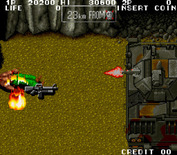 Ikari III: The Rescue for Arcade - Killed by a tank!