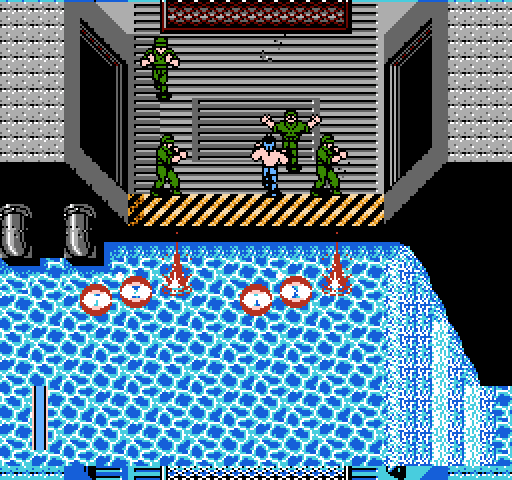 Ikari III: The Rescue NES / Famicom Screenshot: Don't get caught by the explosions!