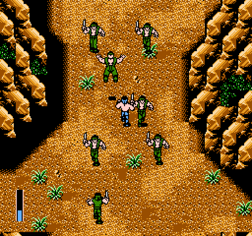 Ikari III: The Rescue NES / Famicom Screenshot: One opponent down, more to go!