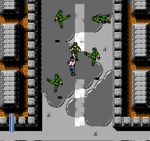 Ikari III: The Rescue NES / Famicom Screenshot: Punching an opponent...