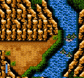 Ikari III: The Rescue for NES / Famicom - Heading up the river...