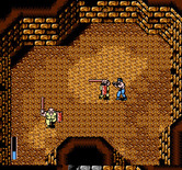 Ikari III: The Rescue for NES / Famicom - The end of this level features two guys with swords and shields...