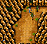Ikari III: The Rescue for NES / Famicom - Fighting my way through a narrow corridor.