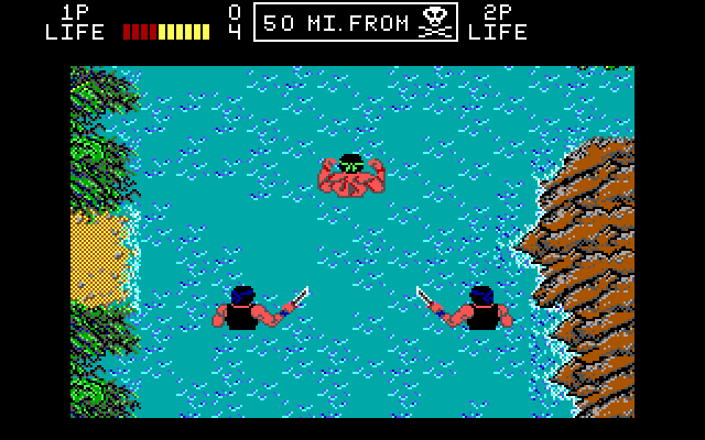Ikari III: The Rescue IBM PC/Compatibles Screenshot: Game start.