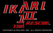 Ikari III: The Rescue for IBM PC/Compatibles - Title screen.