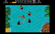 Ikari III: The Rescue for IBM PC/Compatibles - Enemies approach from all directions!