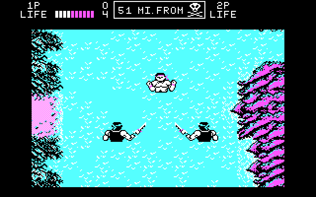 Ikari III: The Rescue IBM PC/Compatibles Screenshot: Game start.