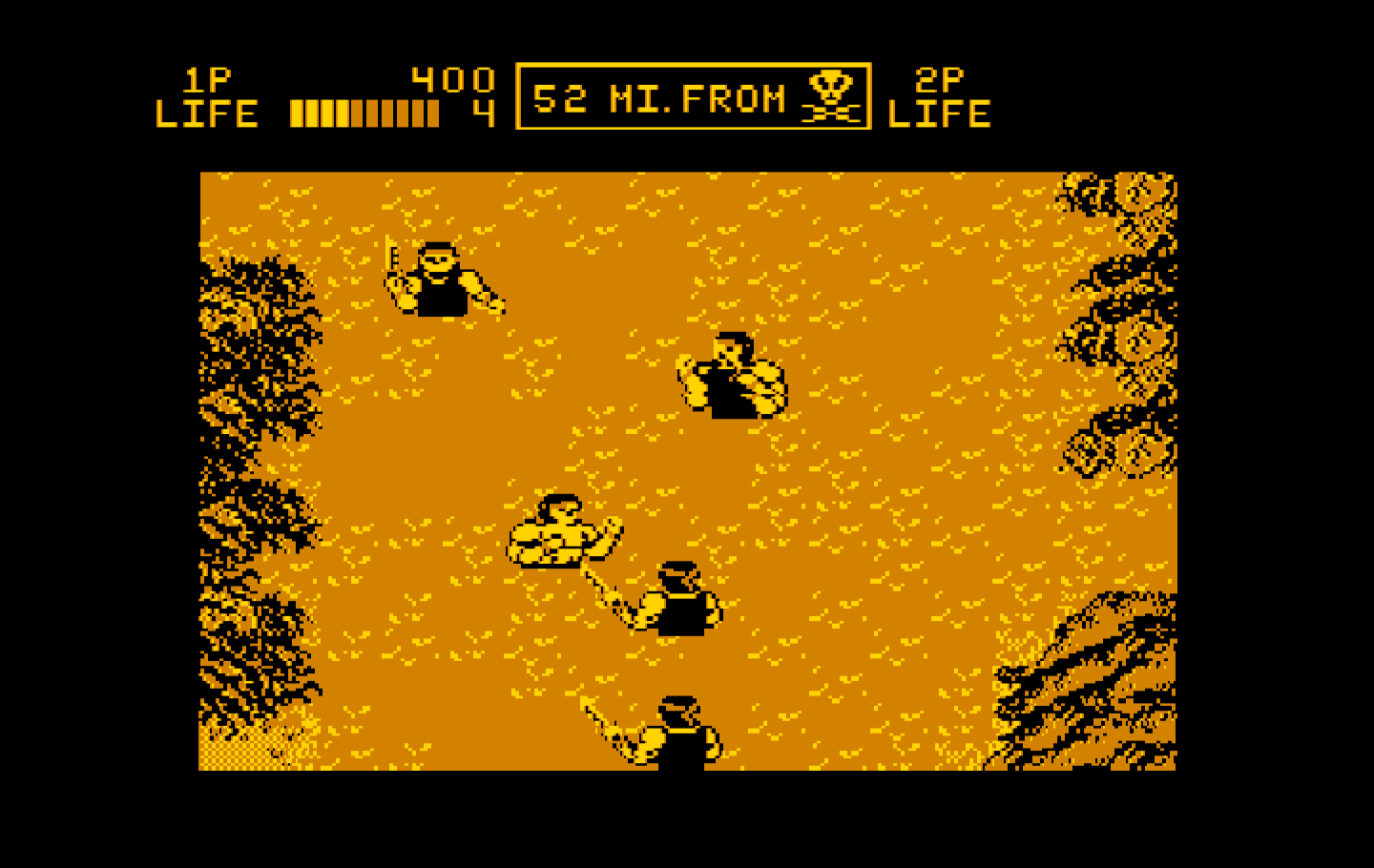 Ikari III: The Rescue IBM PC/Compatibles Screenshot: Uh no, I'm surrounded!