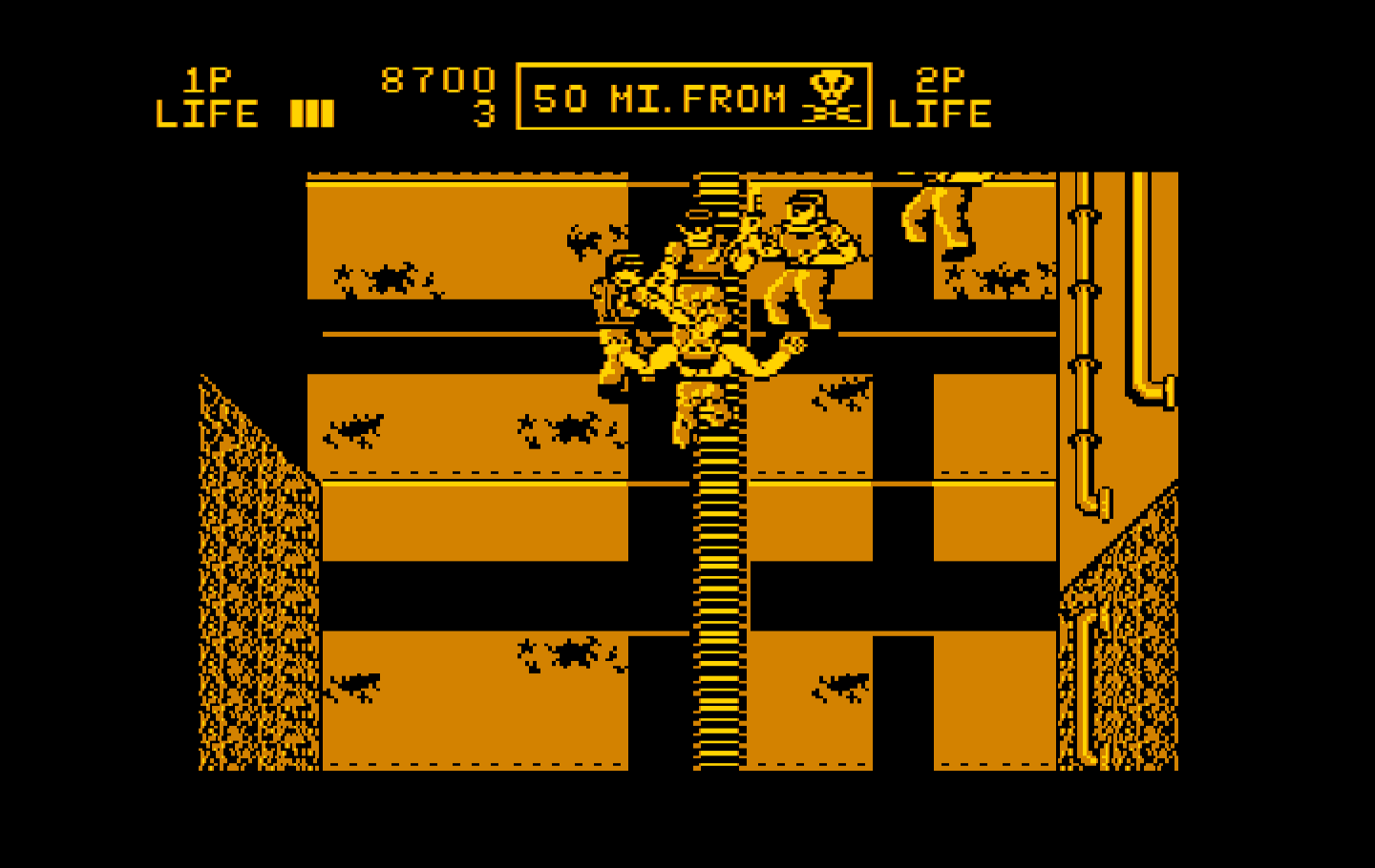 Ikari III: The Rescue IBM PC/Compatibles Screenshot: I'm being attacked!