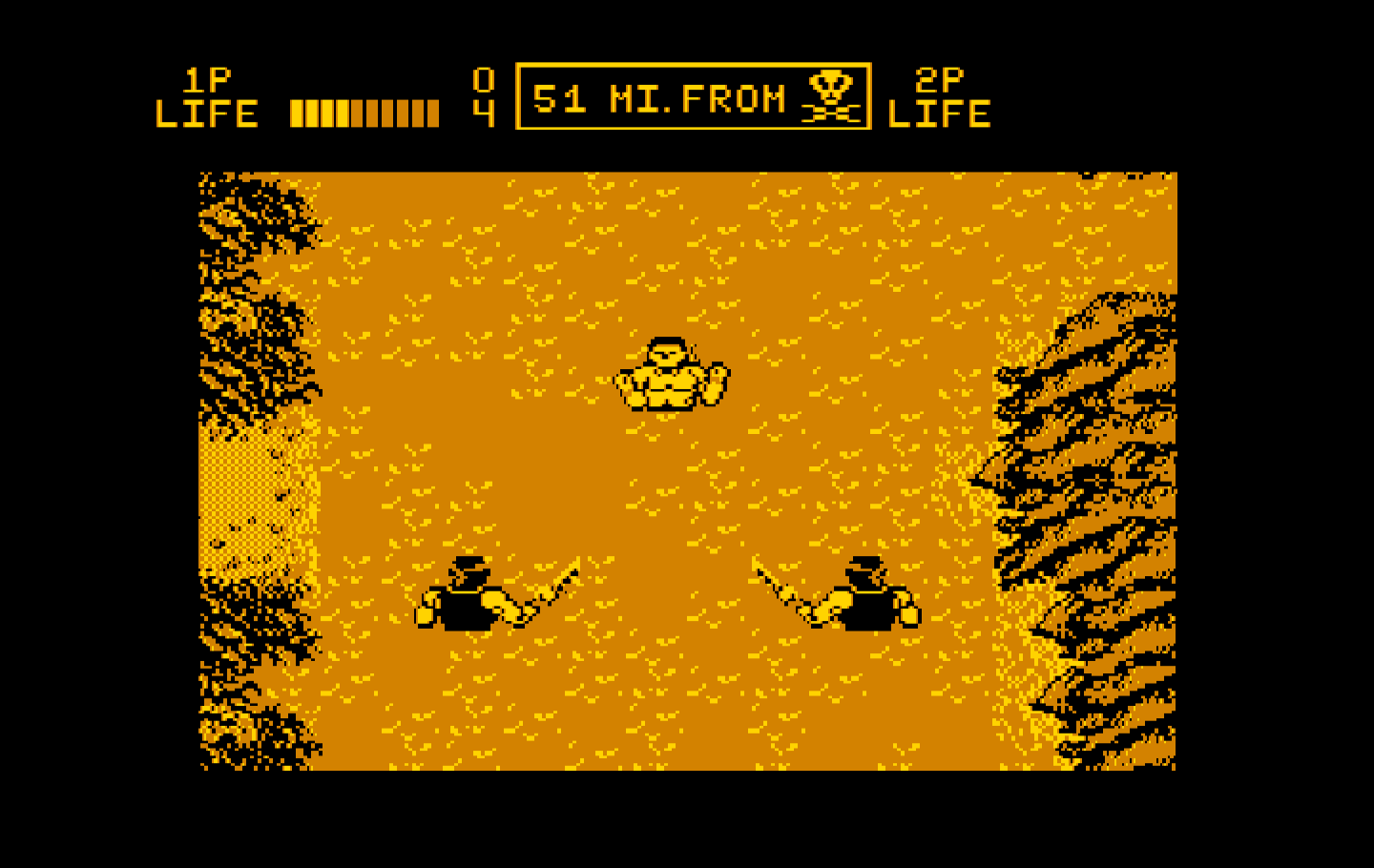 Ikari III: The Rescue IBM PC/Compatibles Screenshot: Game start.