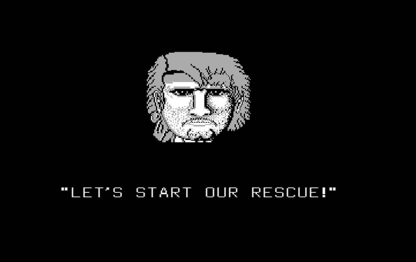 Ikari III: The Rescue IBM PC/Compatibles Screenshot: Let's start our rescue!