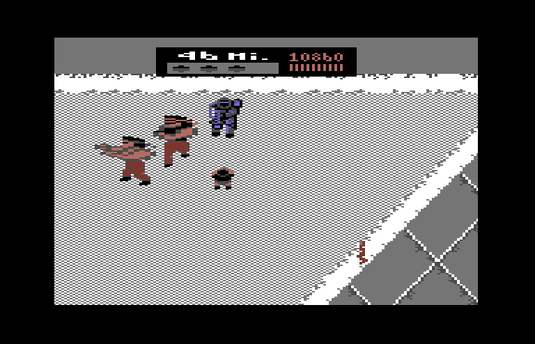 Ikari III: The Rescue Commodore 64 Screenshot: Enemies are more difficult to defeat in this area...